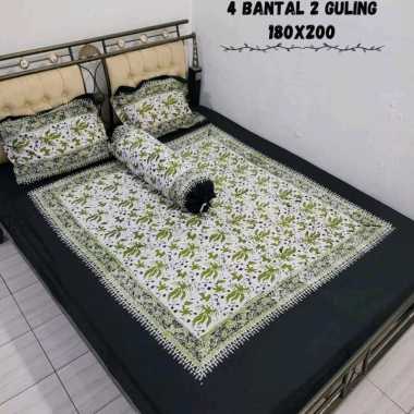 SNOEBEL KM CWIRI CAP SPREI SEPRAI BATIK KATUN MULTICOLOUR Queen