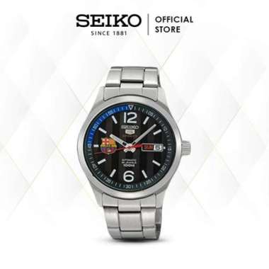 Seiko 5 Barcelona Automatic Jam Tangan Pria [Srp301k1/ Srp301/ Original] Silver