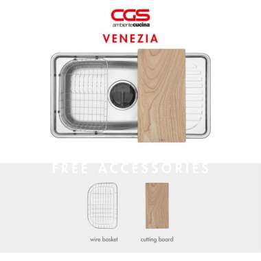 CGS Venezia Stainless Steel Kitchen Sink Bak Cuci Piring stainless Steel