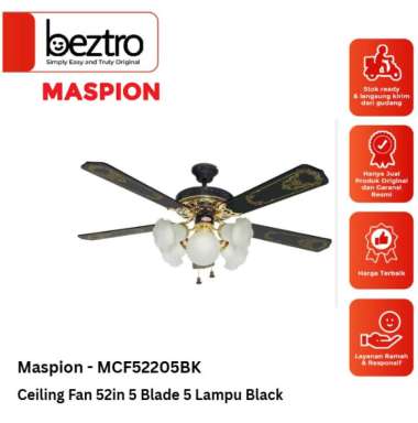 Uchida MCF52205BK Kipas Angin Gantung 5 Lampu 52 inch