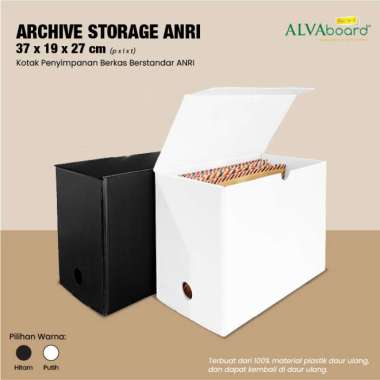 Box File Kardus Arsip Standar BI Dus File Kotak File Dus (Archive Box) hitam
