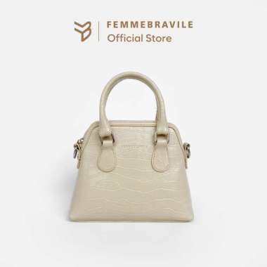 Femmebravile Sling Bag Tas Selempang Wanita Fashion Women Shoulder bag Femo Mini Plus Croco Bag Crea
