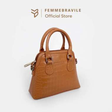 Femmebravile Sling Bag Tas Selempang Wanita Fashion Women Shoulder bag Femo Mini Plus Croco Bag Tane