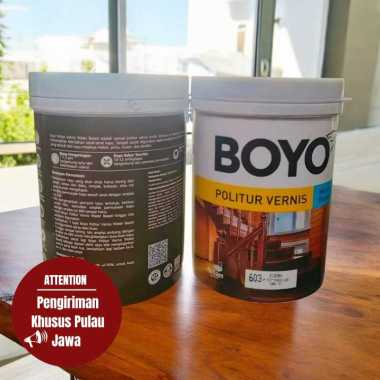 Cat kayu politur BOYO Water Based 1 kg vernis pelitur BoyoWater 1 kg jati