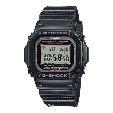 Jam Tangan Pria Casio G-Shock GW-S5600U-1JF Square Tough Solar Men Digital Dial Black Carbon Fiber I