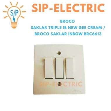 BROCO SAKLAR TRIPLE IB NEW GEE CREAM / BROCO 3 SAKLAR INBOW BRC6613
