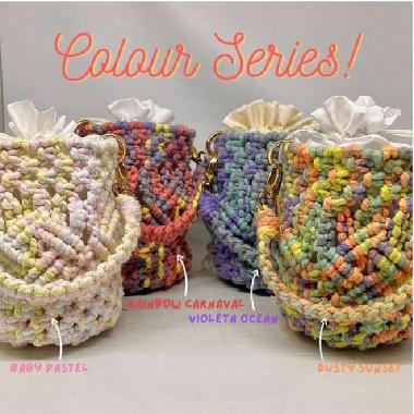 [OPHELIA] Ophelia bucket bag | tas makrame dengan kain furing di bagian dalam high quality macrame t