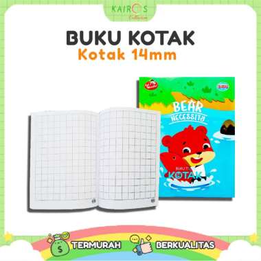 Buku Tulis Anak 1 Pack Sidu Perlengkapan Sekolah Buku Kotak Halus kotak 14mm