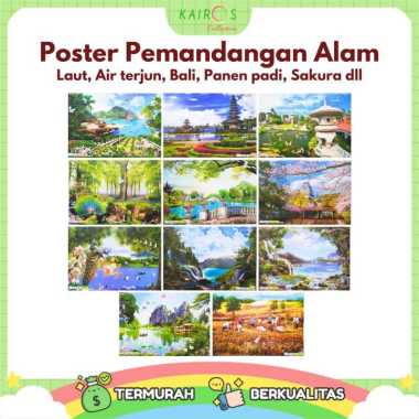 Poster Aneka Pemandangan Lukisan Alam laut
