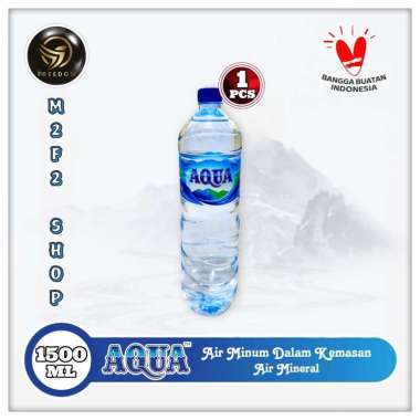Air Mineral Aqua Botol Besar - 1500 ml | 1,5 ltr (Kemasan Satuan)