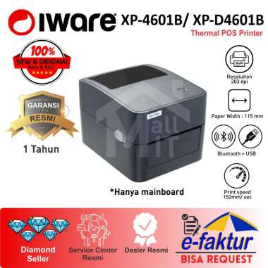 Printer Label IWARE Thermal Xprinter XP4601 XP-D4601 XP-4601 D4601B USB