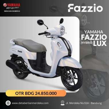 Yamaha Fazzio Hybrid lUX Motor White Bandung