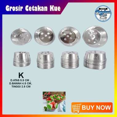ISI 20 pcs CETAKAN ROTI KUKUS BOLU UK.PENDEK MOTIF LUBANG KECIL