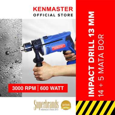 Kenmaster Bor Impact Drill 13MM With Box - Bor Listrik