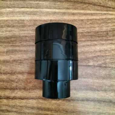 Tutup Batang Rel Gorden Bulat Rollet Minimalis End Cup Hitam