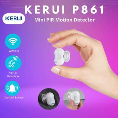 KERUI Wireless Mini PIR Motion Sensor Gerak Alarm Detector