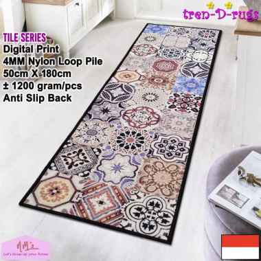 Tren-D-rugs - Karpet Keset Kaki digital print alas lantai kamar tidur runner dapur lorong panjang ki
