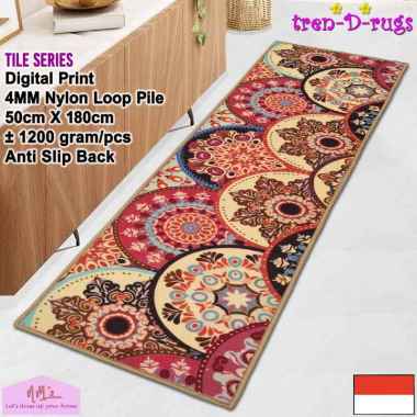 Tren-D-rugs - Karpet Keset Kaki digital print alas lantai kamar tidur runner dapur lorong panjang ki