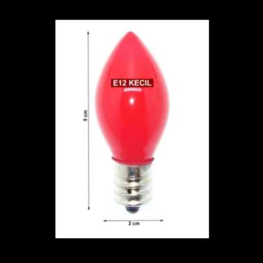 Bohlam Lampu Puja E12 Merah Cabe Kecil