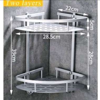 rak sudut kamar mandi rak sudut segitiga 1 layer dilla sudut