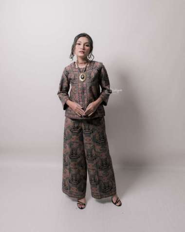 Rizkya Batik Setelan Celana Andin Fashion Batik Wanita M