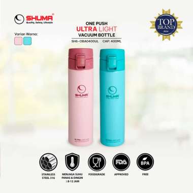 Termos Shuma Stainless Steel 316 Ultra Light One Push 400ml
