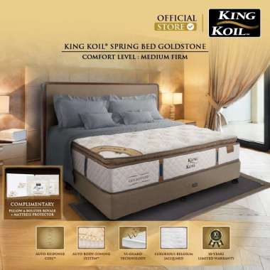 King Koil Kasur Springbed Goldstone [Full Set] BUY 1 180 x 200