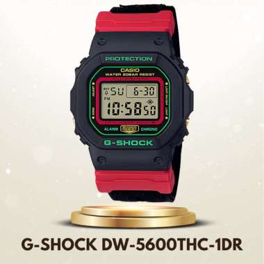 G-SHOCK DW-5600THC-1DR - Jam Tangan Pria Casio G-Shock Digital Original