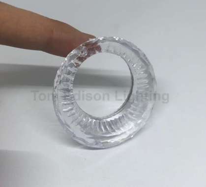 [ACRYLIC AKRILIK PLASTIC] Ring Cincin Tangkai Cabang Lampu Gantung Lilin Chandelier Diameter 48mm Pl