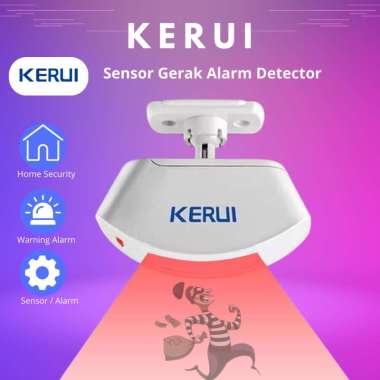 KERUI Wireless Tirai PIR Motion Sensor Gerak Alarm Detector