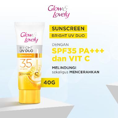 Glow & Lovely Ultimate UV Duo Krim Vit C & Niacinamide Sunscreen SPF 35 PA+++ [40 g]