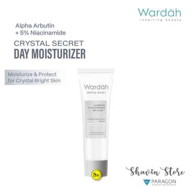 Wardah Crystal Secret Brightening Day Cream 15ml - White Secret Day Cream Krim Siang Wardah