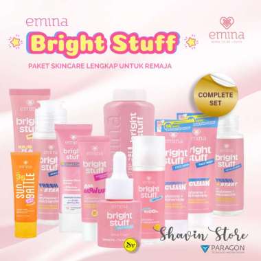 Paket Emina Bright Stuff Lengkap Complete Set 9 in 1 (9 pcs) 7 in 1 (7 pcs)
