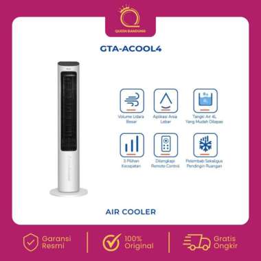 GREE Tower Fan Air Cooler dengan Generator Anion Kapasitas 4 Liter GTA-ACOOL4 Penyejuk Humidifier