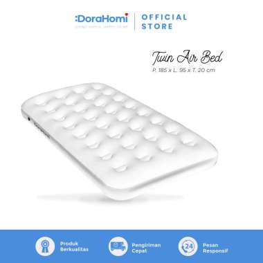 Dorahomi Kasur Angin single twin double Air Bed Matras Kamar Anti Kempes,Berkualitas + POMPA Twin Ta