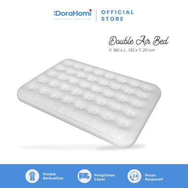 Dorahomi Kasur Angin single twin double Air Bed Matras Kamar Anti Kempes,Berkualitas + POMPA Double