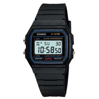 CASIO ORIGINAL - CASIO F-91W-1DG - JAM TANGAN PRIA JAM PRIA NG - Resin CASIO F-91W-1D F 91W 1D 91 W 