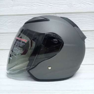 NHK Helm R6 SOLID HALF FACE XL GREY D0FF