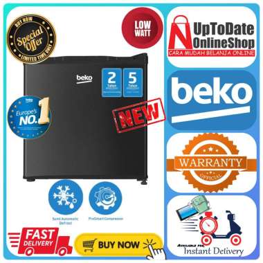 KULKAS BEKO RS5020BMD RS5020 BMD RS 5020BMD PORTABLE MINI BAR 50L SUPER LOW WATT LEMARI ES MINI BAR 