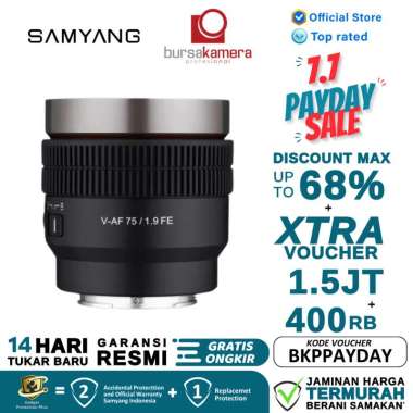 BKP Samyang V-AF 75mm T1.9 FE for Sony E Original RESMI