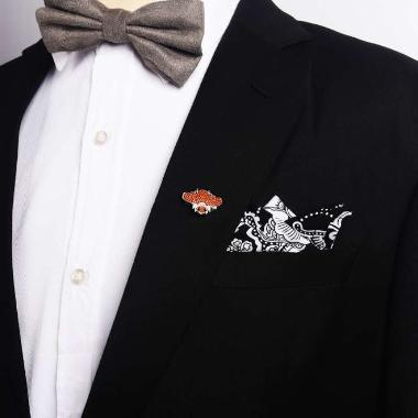 Houseofcuff Lapel Pin Brooch Bros Untuk Jas Tusuk Merah A71