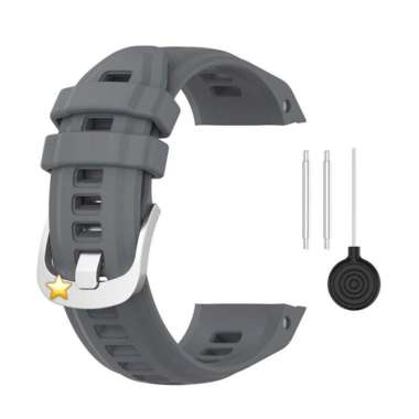 ]Tali Jam untuk Garmin Instinct 2s 20mm Solar Camo Surf Strap Buckle Silver GREY