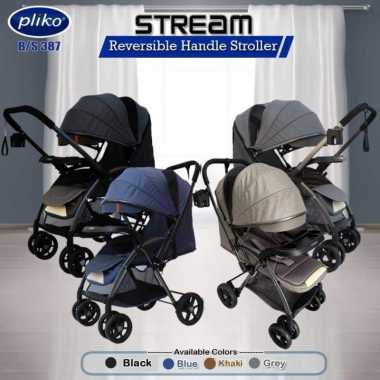 STROLLER ANAK PLIKO 387 STREAM grey