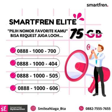 Nomor Cantik Smartfren Pascabayar Include Kuota Unlimited