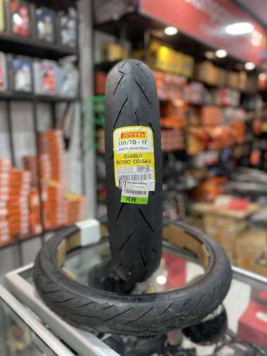 BAN SOFT COMPOUND PIRELLI DIABLO ROSSO CORSA 2 90/80 100/80 RING 17 100/80-17