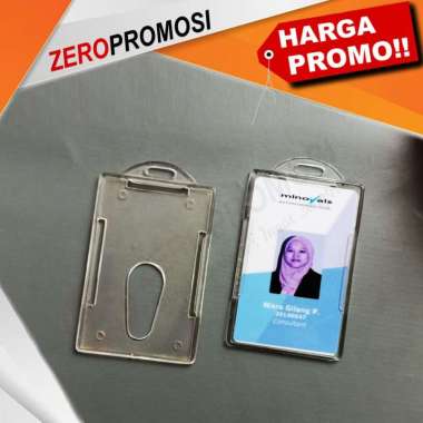 Casing Mika Kaca Kapasitas 1 Kartu Id Card Holder