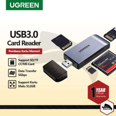 UGREEN 50540 4IN1 USB 3.0 CARD READER TF SD MMC CF MS MEMORY CARD OTG
