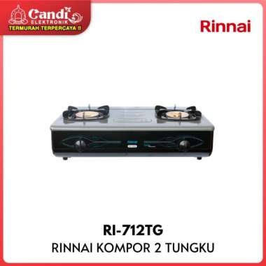 RINNAI Kompor Gas 2 Tungku Jenis Api Turbo RI-712TG