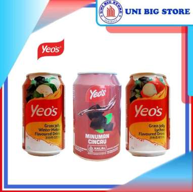 Yeo's YEOS Grass Jelly Cincau - Winter - Lychee 300 ml Kaleng Cincau