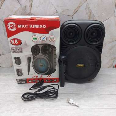 Speaker Bluetooth Kimiso Free Mic 6.8â 2000w Disko Kimiso MKC 338